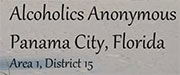 logo gulf coast county fl alcoholics anonymous area 1 district 15